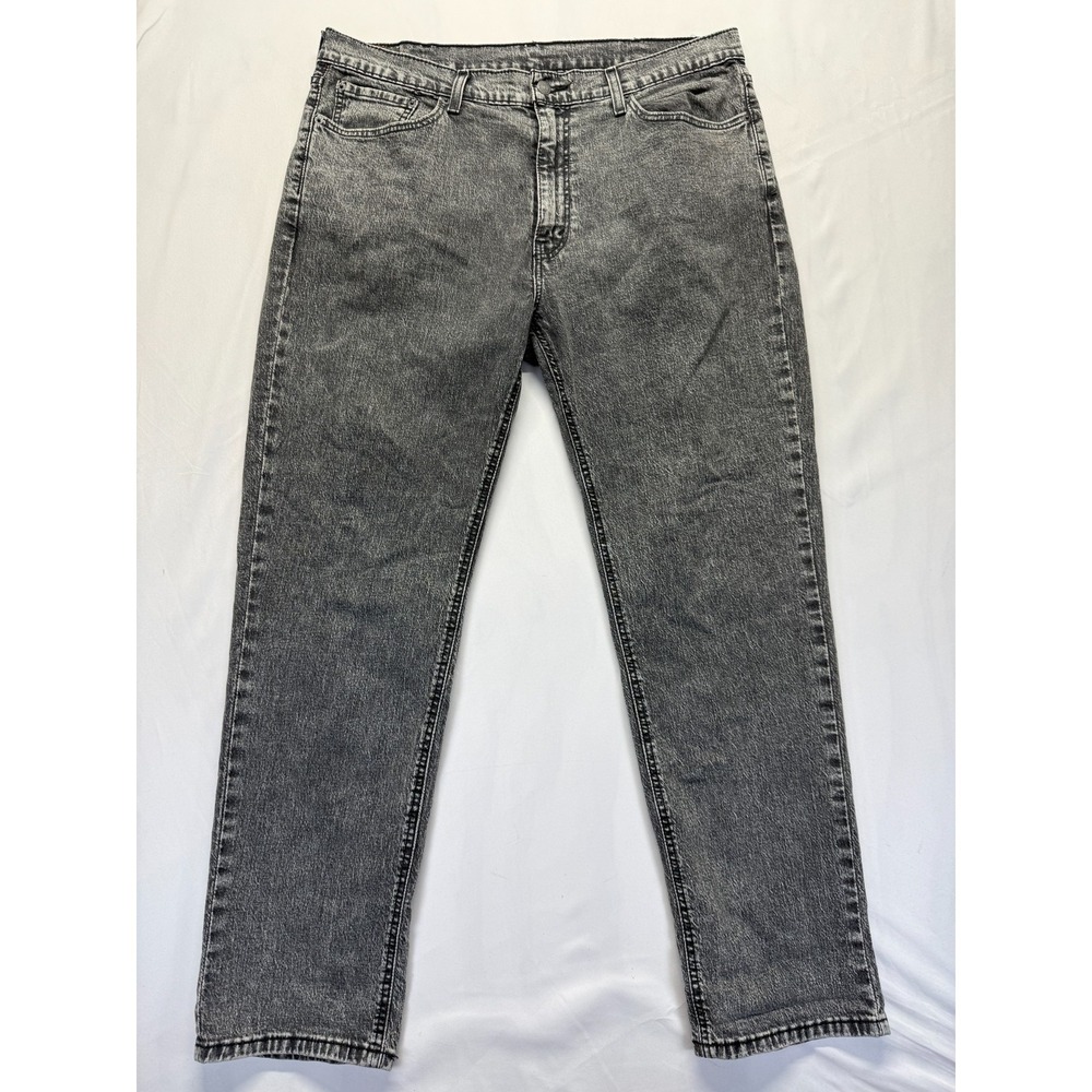 Levi's 541 Jeans Mens 38x32 Gray Denim Cotton Stretch Tapered Leg Athletic Fit